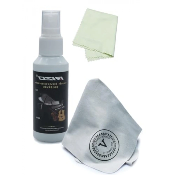 Ahşap Enstrümanlar için Temizlik Bezi ve Sprey Seti