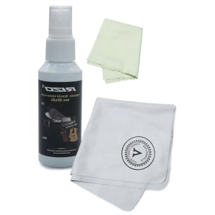 Ahşap Enstrümanlar için Temizlik Bezi ve Sprey Seti