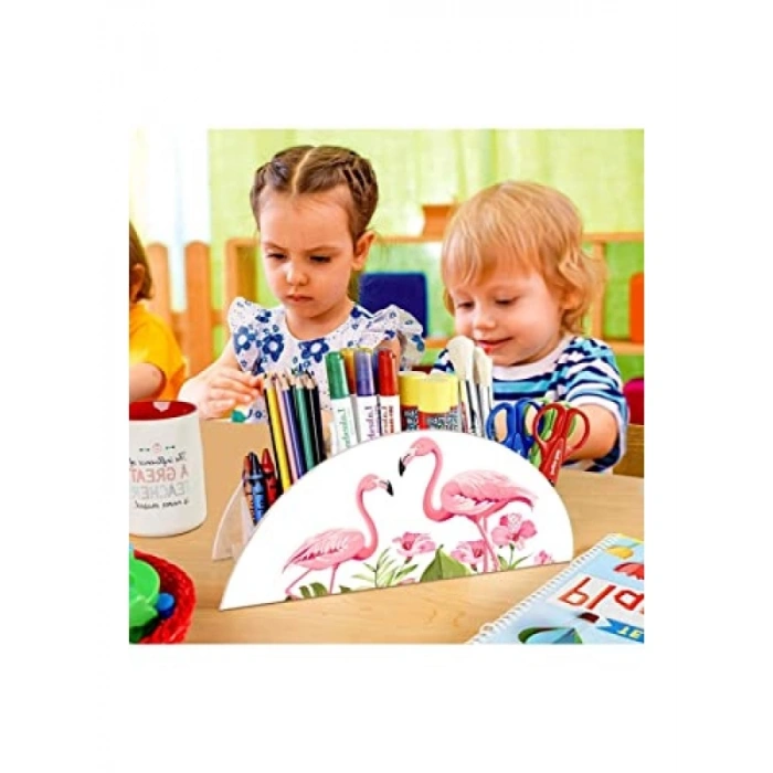 Ahşap Flamingo Tasarımlı Kalemlik