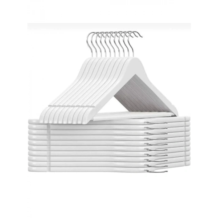 Ahşap Görünümlü 6lı Plastik Askı Seti