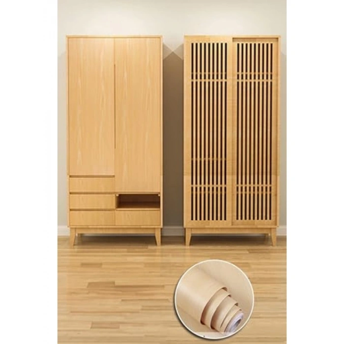 Ahşap Görünümlü Kendinden Yapışkanlı Kaplama Folyosu