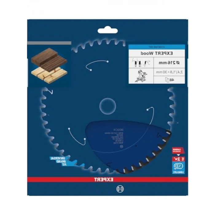 Ahşap Kesim Daire Testere | 216x30 mm 48 Diş