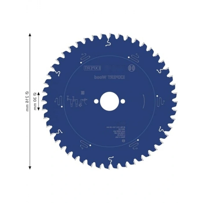 Ahşap Kesim Daire Testere | 216x30 mm 48 Diş