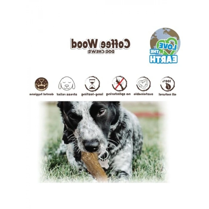 Ahşap Köpek Çiğneme Oyuncağı - Doğal ve Sürdürülebilir