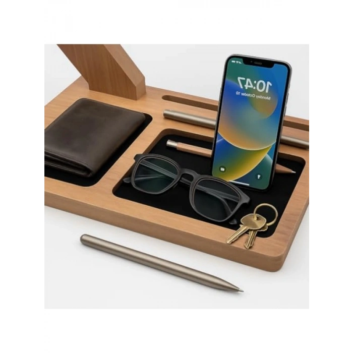 Ahşap Kulaklık Organizeri ve Standı