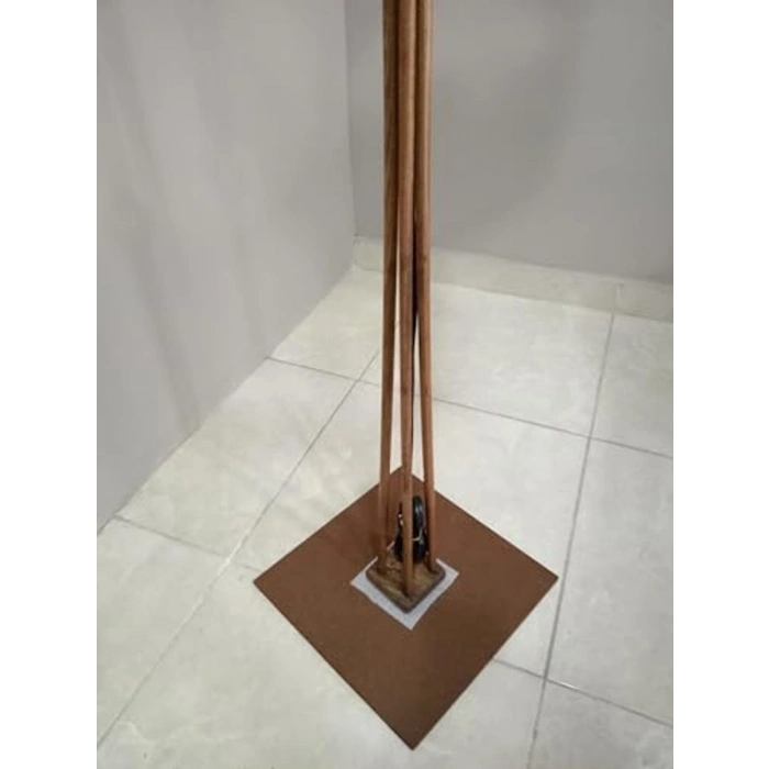 AHŞAP LAMBADER KÖŞE LAMBASI BOHEM CEVİZ KREM