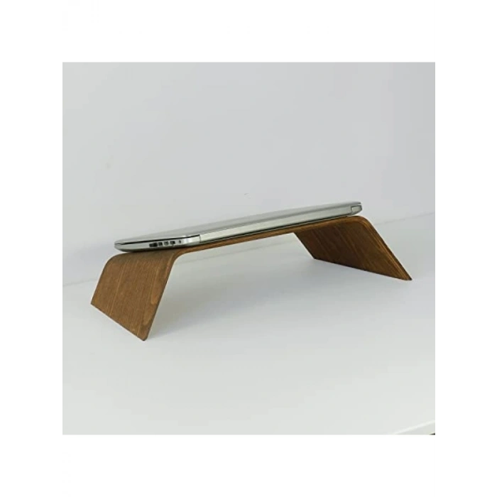 Ahşap Laptop Tutucu - Yükseltilebilir Tasarım