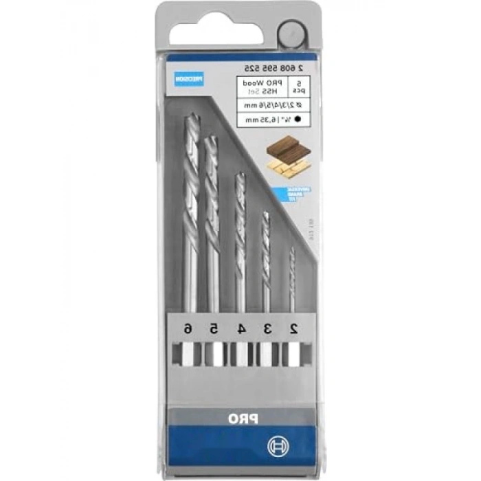 Ahşap Matkap Uçları Seti - 5 Adet Hassas Kesim