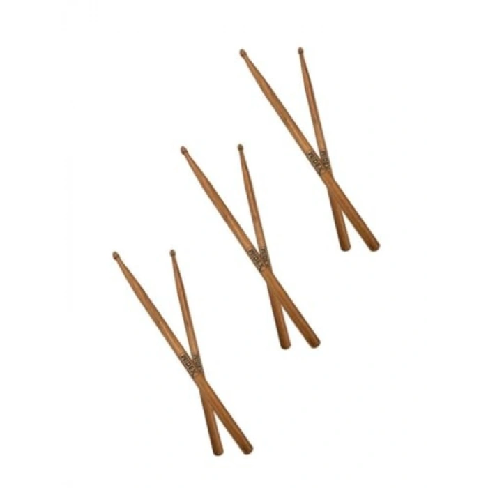 Ahşap Meşe Ağacı Bateri Baget - 7A (3 Çift)