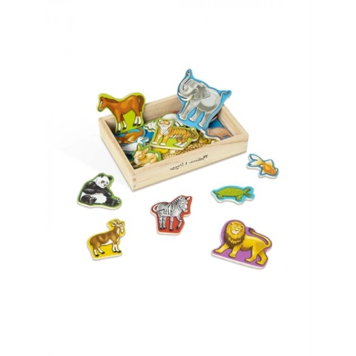Ahşap Mıknatıslı Hayvan Seti - 20 Parça