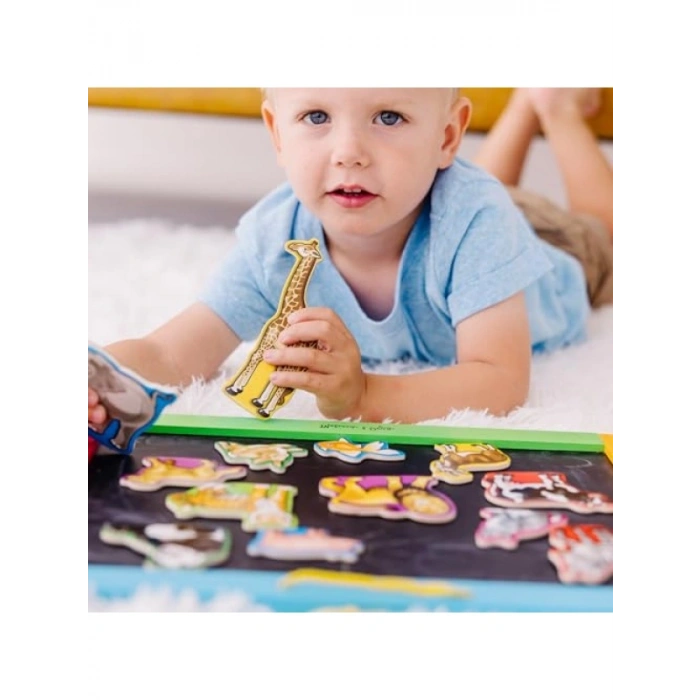 Ahşap Mıknatıslı Hayvan Seti - 20 Parça