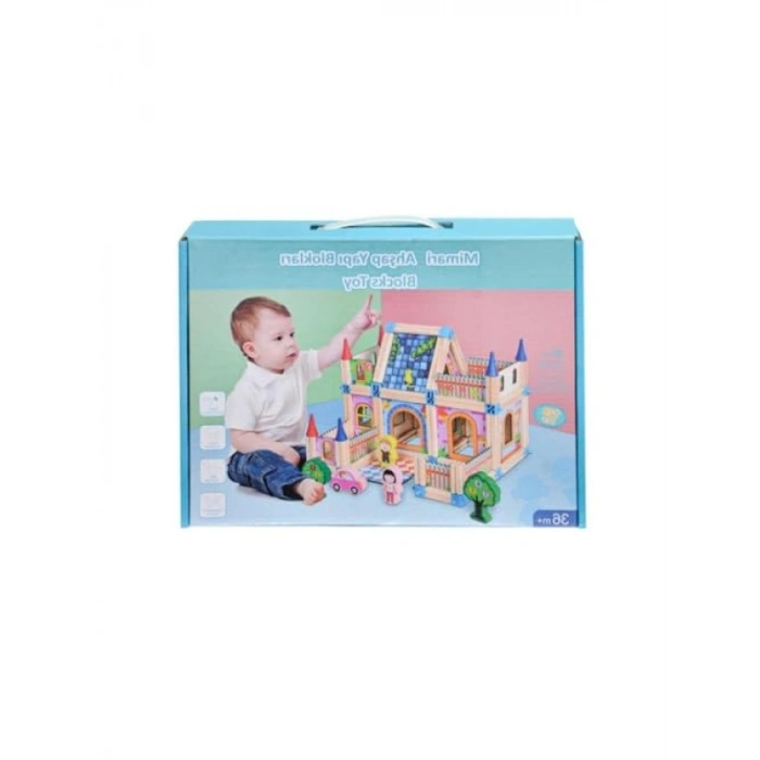 Ahşap Mimari Yapı Blokları - Yaratıcı İnşaat Seti