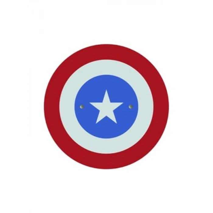 Ahşap Oyuncak Silah Seti - Kaptan Kalkan + Mavi Kılıç