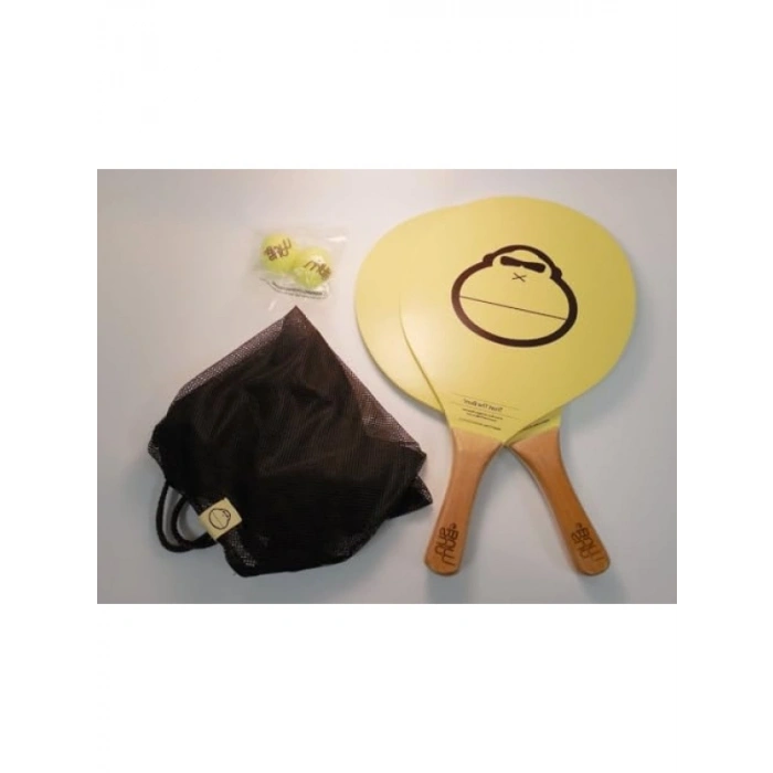 Ahşap Plaj Paddleball Seti - Eğlenceli Oyun Deneyimi