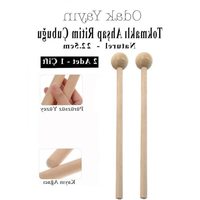 Ahşap Ritim Çubukları - 1 Çift