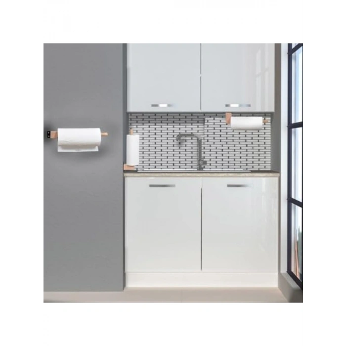 Ahşap Rulo Kağıt Havluluk - Duvara Monteli