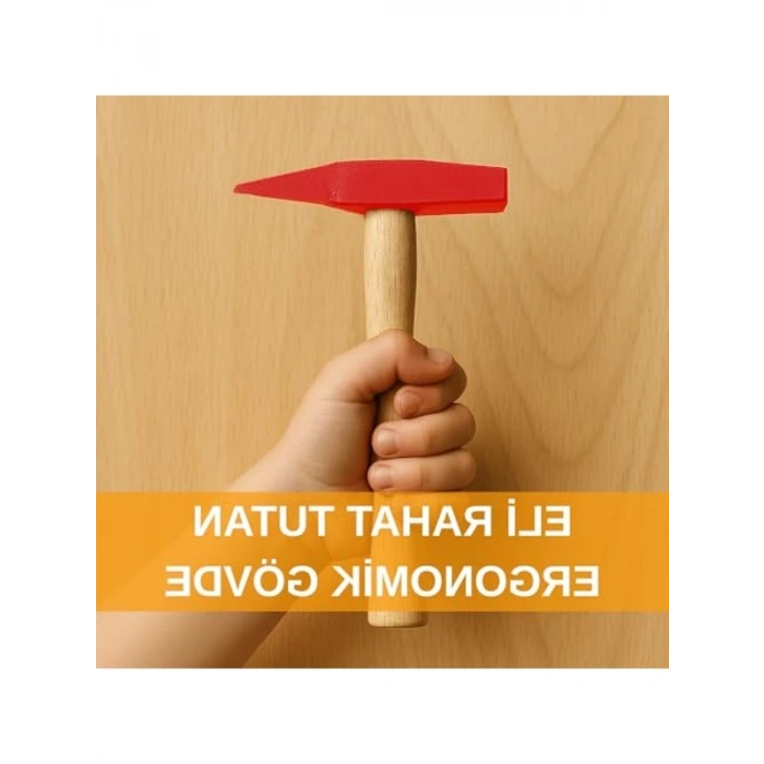 Ahşap Saplı Çekiç, Ergonomik ve Dayanıklı Tasarım ile