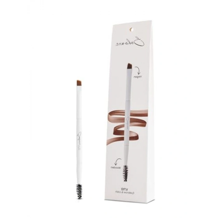 Ahşap Saplı Kaş-Kirpik Makyaj Fırçası