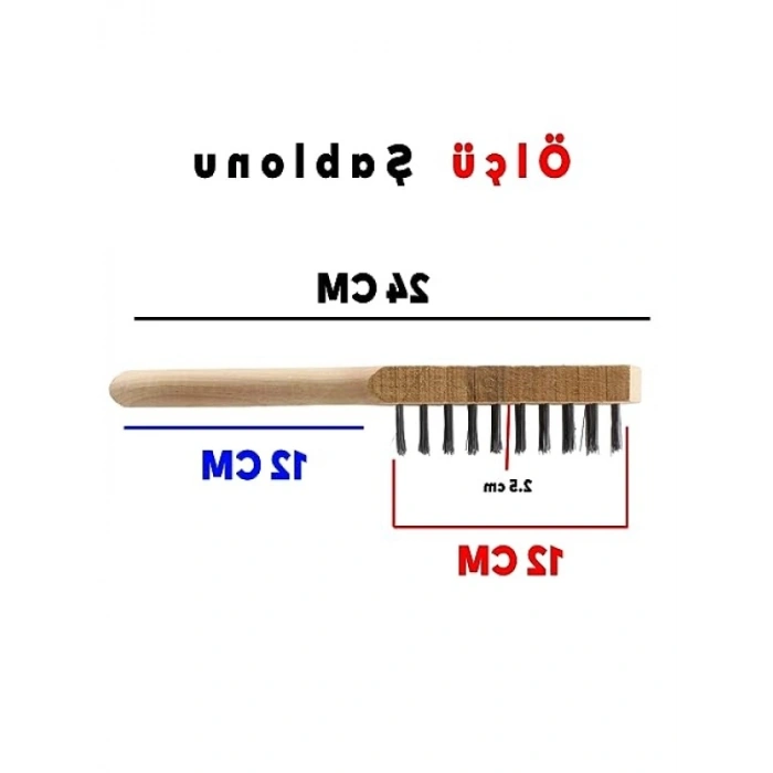 Ahşap Saplı Tel Fırça - 6 No ile Çok Amaçlı Temizlik