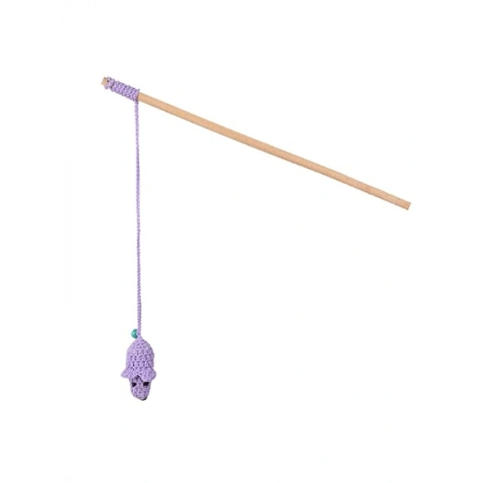 Ahşap Saplı Zilli Kedi Oltası Oyuncak