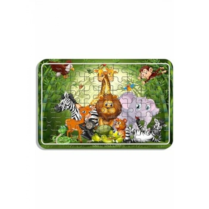 Ahşap Sevimli Hayvanlar Puzzle Seti, Eğitici ve Eğlenceli
