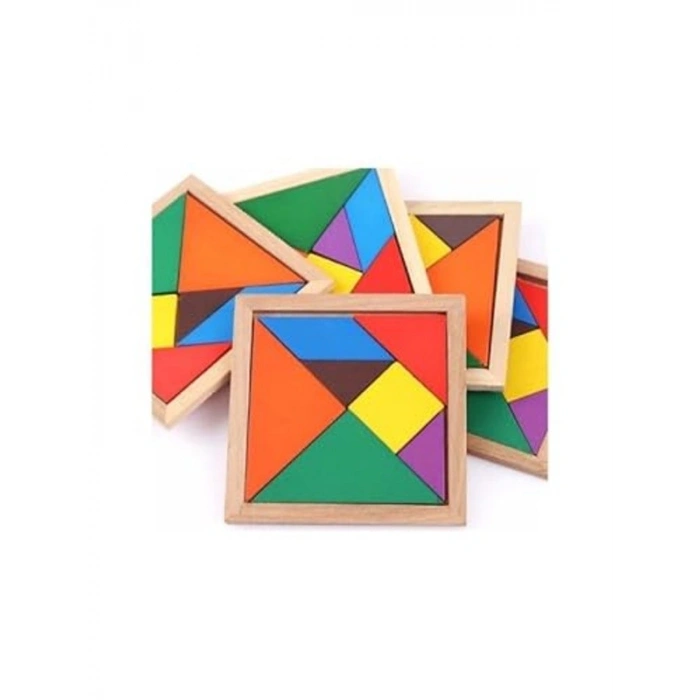 Ahşap Tangram Oyuncak, Eğlenceli Zeka Geliştirici Set