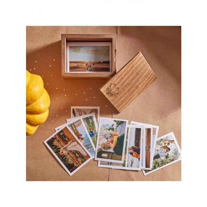 Ahşap Tasarımlı Şık Fotoğraf Kutusu