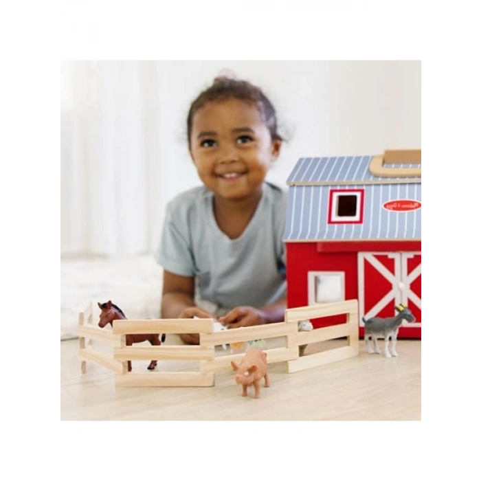 Ahşap Taşınabilir Çiftlik Seti - 7 Figür