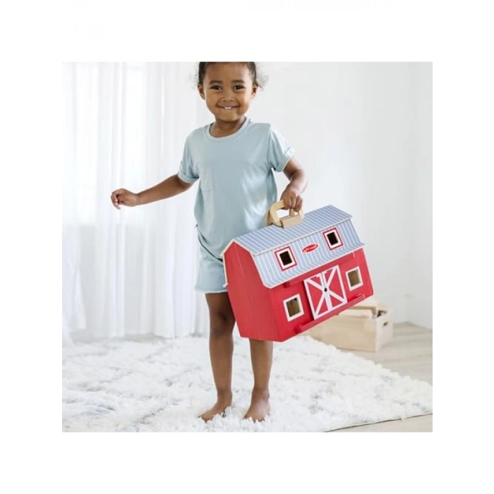 Ahşap Taşınabilir Çiftlik Seti - 7 Figür