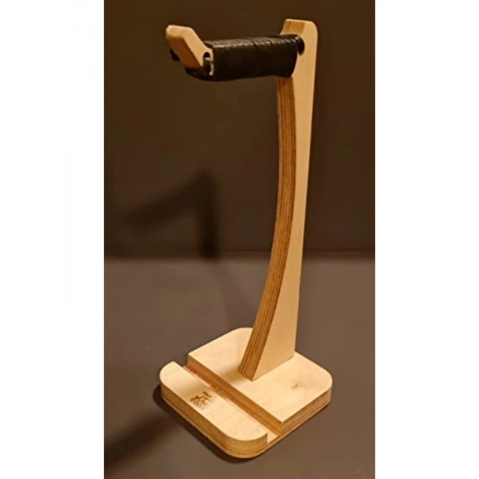 Ahşap Telefon Standı ve Kulaklık Tutucu