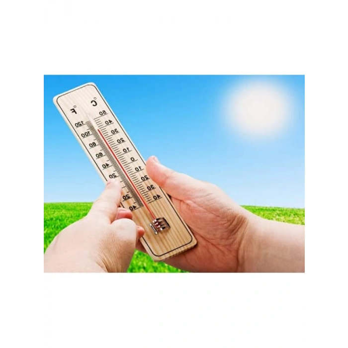 Ahşap Termometre ve Nem Ölçer