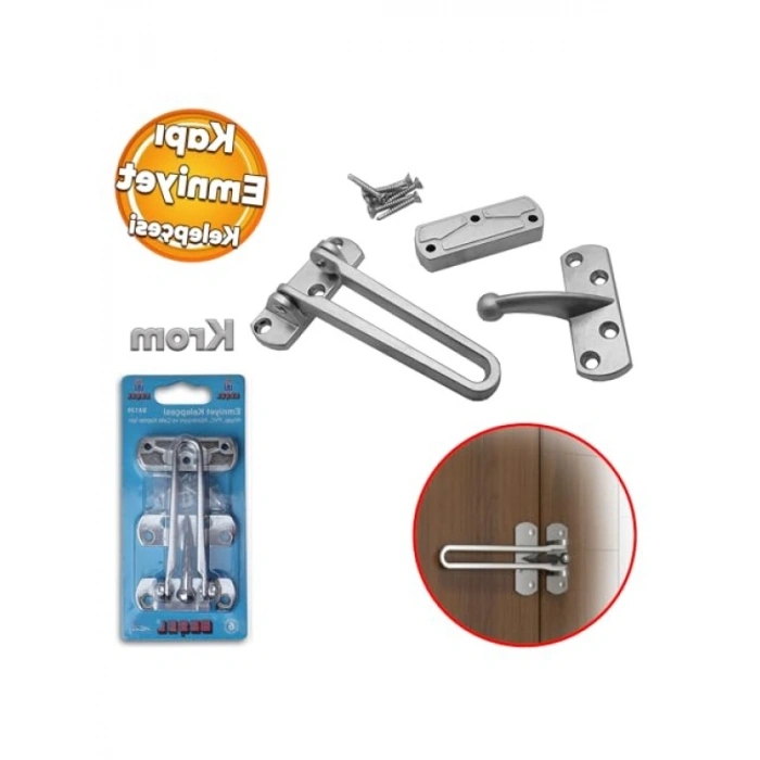 Ahşap ve PVC Dış Kapı İçin Emniyet Kelepçesi