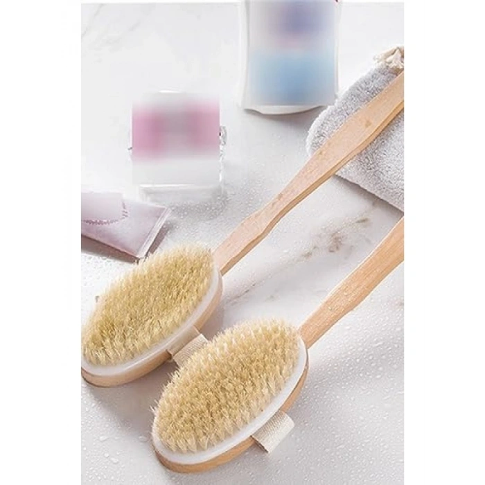 Ahşap Vücut Fırçası - Kuru ve Islak Keseler İçin