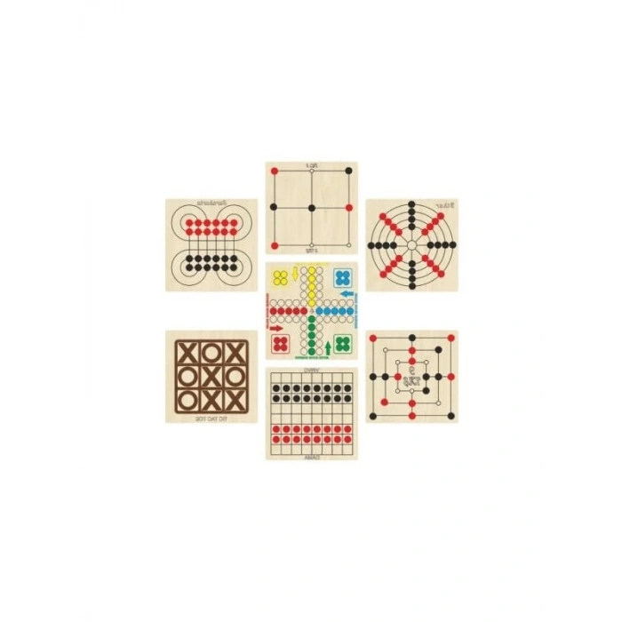 Ahşap Zeka ve Strateji Oyun Seti - 7li Koleksiyon