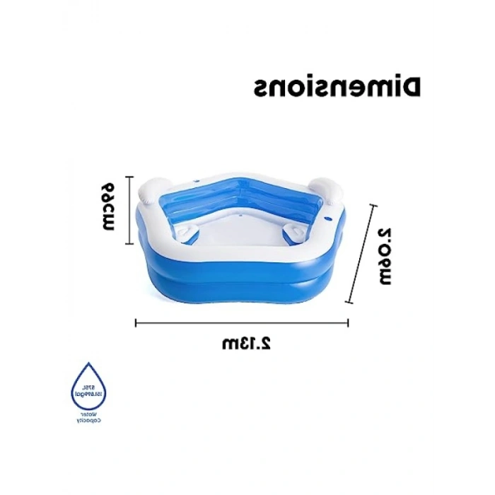 Aile Tipi Şişirilebilir Havuz 213 x 206 x 69 cm
