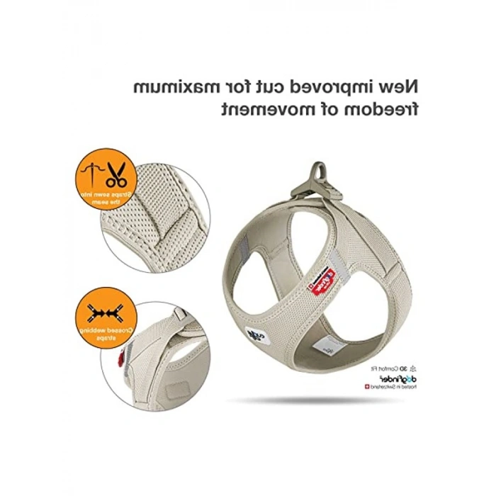 Air-Mesh Light-Tan Köpek Harness, Konforlu ve Hafif Tasarım