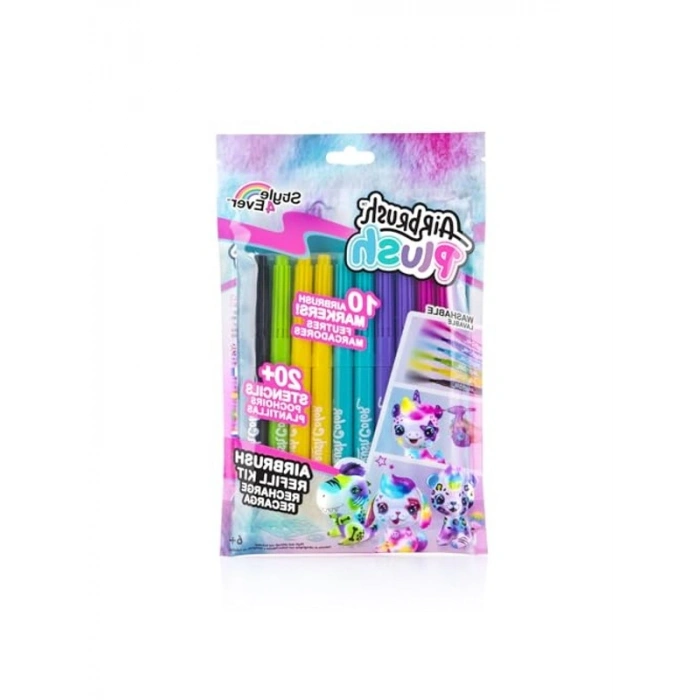 Airbrush Plush - 10 Kalemli Refill Kit, Yüksek Kalite