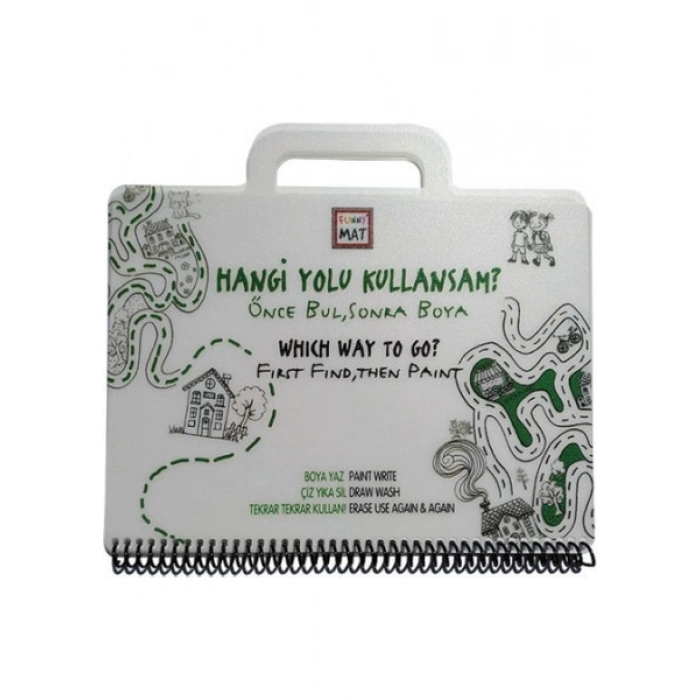 Akademi Çocuk Funny Mat Mini Set - Hangi Yolu Kullansam, Önce Bul Sonra Boya