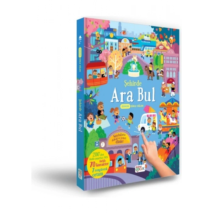Akademi Çocuk Şehirde Ara Bul - Dokun Dinle Eğlen (Sesli Kitap) - Samantha Meredith