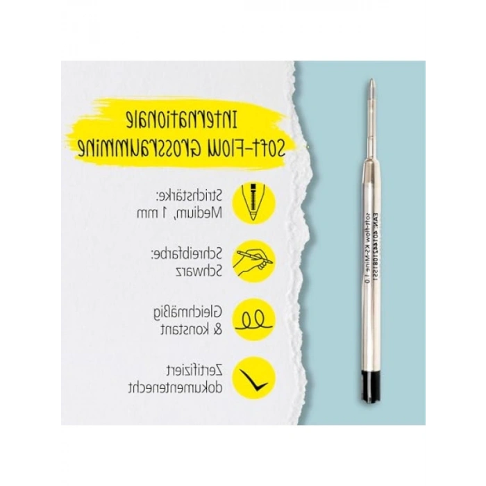 Akıcı Yazım Deneyimi Sunan Siyah Refill Kalem