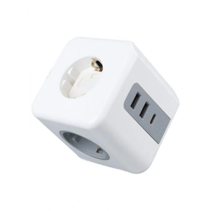 Akıllı 3lü Priz, 2 USB ve 1 Type-C Girişi ile Güvenli Enerji Dağıtım Ünitesi