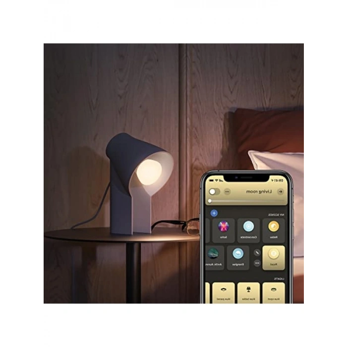 Akıllı Beyaz Ambiyans E27 LED Ampul, Bluetooth Kontrol Özellikli