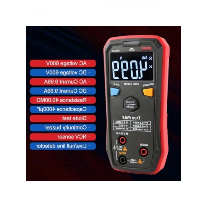 Akıllı Dijital Multimetre – True RMS Özelliği ile Güvenilir Ölçüm