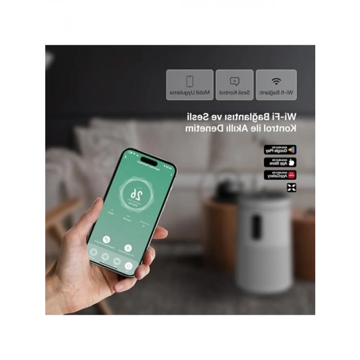 Akıllı Hava Temizleyici - Mobil Uygulama ve Aromaterapi Özelliği
