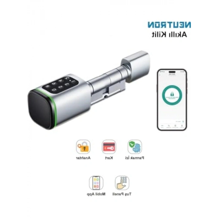 Akıllı Kapı Kilidi - Parmak İzi, Anahtar, Tuş Paneli ve Mobil Uyum