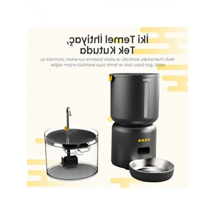Akıllı Kedi Mama Kabı ve Su Pınarı, Otomatik Beslenme Seti