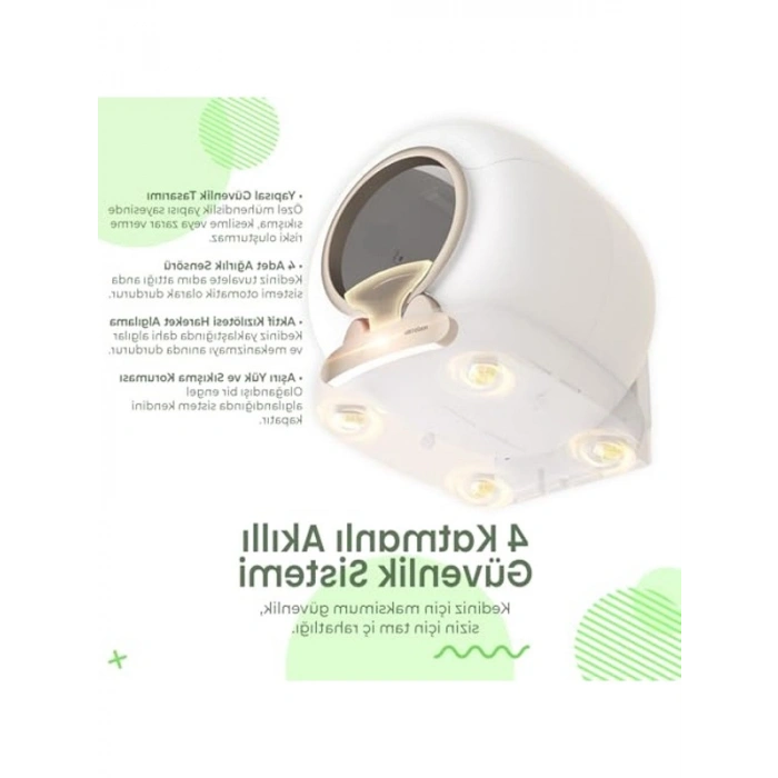 Akıllı Kedi Tuvaleti, APP ile Uzaktan Kontrol, 65lt Kapasiteli