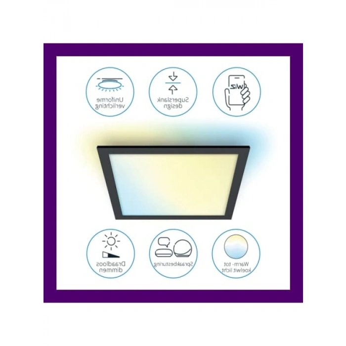 Akıllı Kontrole Sahip 36W RGB Tavan Aydınlatma Paneli