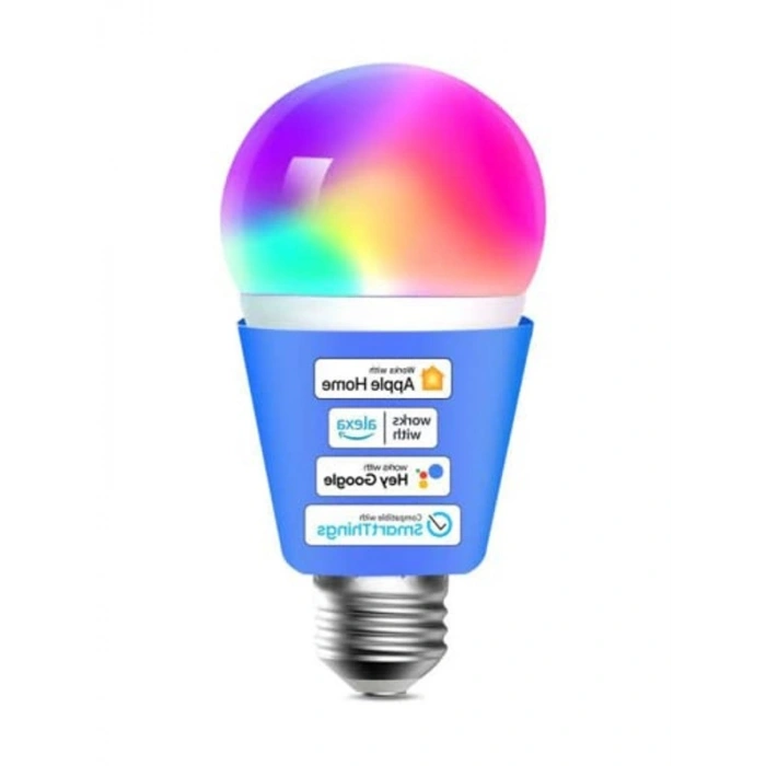 Akıllı LED Ampul, Çok Renkli ve Kısılabilir, Wi-Fi Kontrol