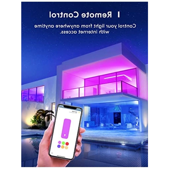 Akıllı LED Ampul, Çok Renkli ve Kısılabilir, Wi-Fi Kontrol